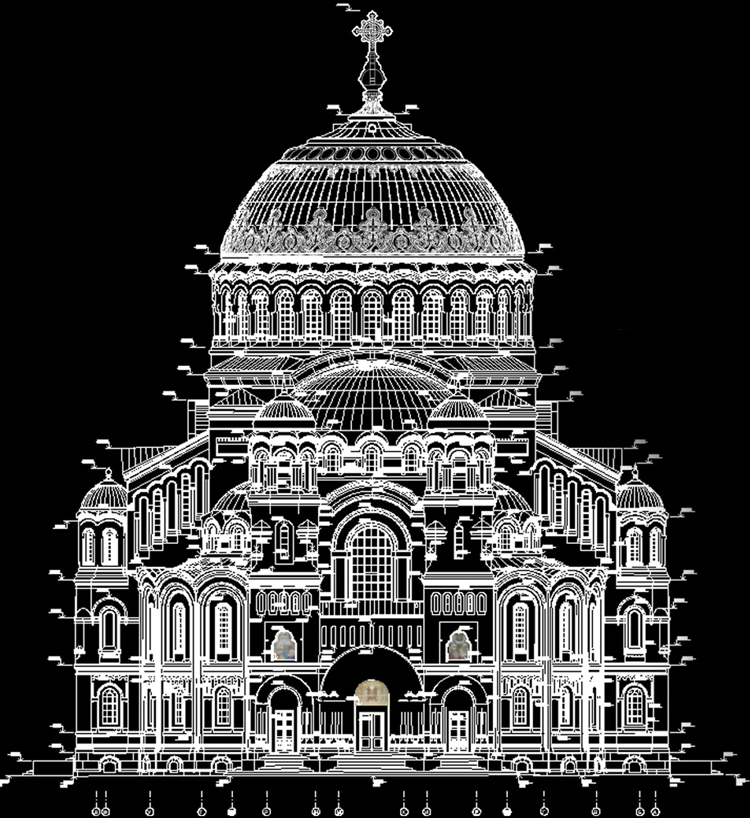 обмерный чертеж Большого Морского собора