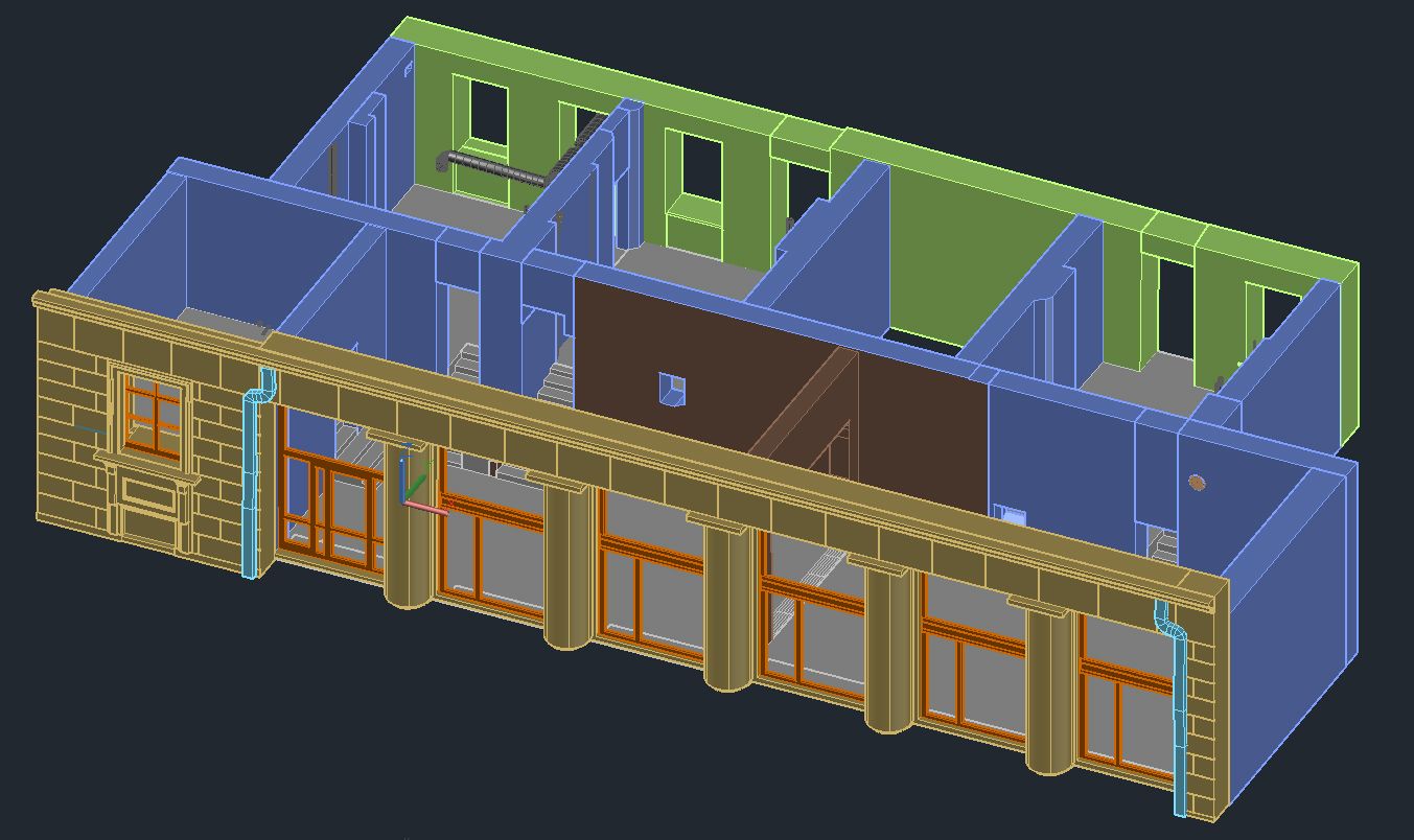 3D твердотельная модель помещения