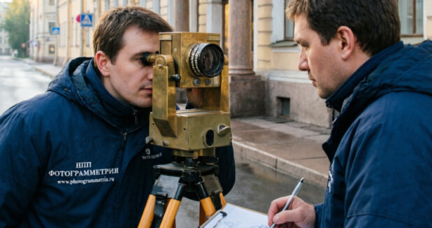 Работа с фототеодолитом при архитектурных обмерах